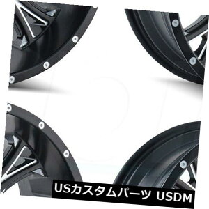 COAzC[ 22x14JIt[hAJ[i8x180 -76TeubN~hzC[Zbgi4j 22x14 Cali Off-Road Americana 8x180 -76 Satin Black Milled Wheels Rims Set(4)