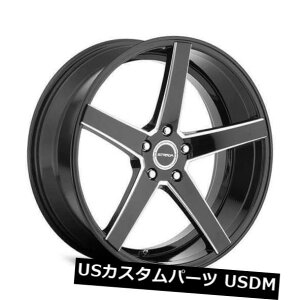 �C�O�A���z�C�[�� 26x10 Strada S35 Perfetto 5x120 15�u���b�N�~���h�z�C�[�������Z�b�g�i4�j 26x10 Strada S35 Perfetto 5x120 15 Black Milled Wheels Rims Set(4)
