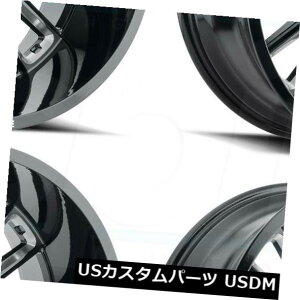COAzC[ 20x12GΓIH115vf^[6x135 -44ubN~hzC[Zbgi4j 20x12 Hostile H115 Predator 6x135 -44 Black Milled Wheels Rims Set(4)