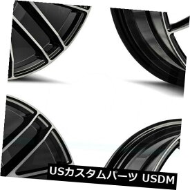 海外輸入ホイール 19x8.5 Savini BM13 5x112 32ブラックティントホイールリムセット（4） 19x8.5 Savini BM13 5x112 32 Black Tint Wheels Rims Set(4)