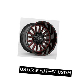 COAzC[ 20x12AJIt[hA105 6x135 -44ubN~hbhzC[Zbgi4j 20x12 American Off-Road A105 6x135 -44 Black Milled Red Wheels Rims Set(4)