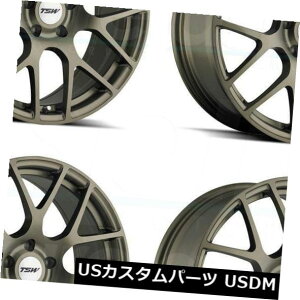 海外輸入ホイール 17x8 TSWニュルブルクリンク5x112 45ブロンズホイールリムセット(4) 17x8 TSW Nurburgring 5x112 45 Bronze Wheels Rims Set(4)