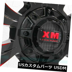 海外輸入ホイール 22x12 Xtreme Mudder XM323 5x5.5 / 5x150 -44 Gloss Black Red Milled Wheels Set(4) 22x12 Xtreme Mudder XM323 5x5.5/5x150 -44 Gloss Black Red Milled Wheels Set(4)