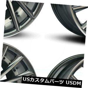 COAzC[ 22x9[htH[XRF16 5x114.3 30K^zC[Zbgi4j 22x9 Road Force RF16 5x114.3 30 Gun Metal Wheels Rims Set(4)