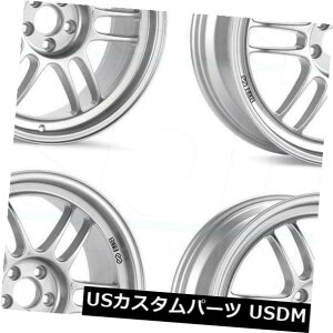 COAzC[ 18x9.5 Enkei RPF1 5x114.3 38Vo[yCgzC[Zbgi4j 18x9.5 Enkei RPF1 5x114.3 38 Silver Paint Wheels Rims Set(4)