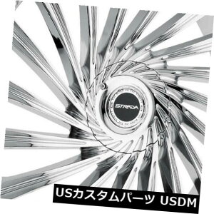 �C�O�A���z�C�[�� 24x10 Strada S49 Tornado 5x115 / 5x120 15�N���[���z�C�[�������Z�b�g�i4�j 24x10 Strada S49 Tornado 5x115/5x120 15 Chrome Wheels Rims Set(4) �y���s�A���i�z