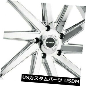 COAzC[ 24x9 Strada S41 Sega 6x5.5 / 6x139.7 24N[zC[Zbgi4j 24x9 Strada S41 Sega 6x5.5/6x139.7 24 Chrome Wheels Rims Set(4)