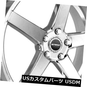 COAzC[ 24x9 Strada S35 Perfetto 5x114.3 40N[zC[Zbgi4j 24x9 Strada S35 Perfetto 5x114.3 40 Chrome Wheels Rims Set(4)