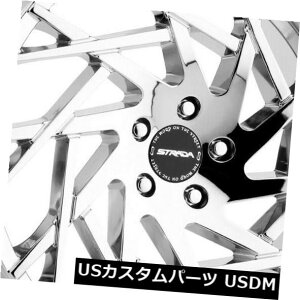 COAzC[ 24x9.5 Strada S64 Nido 5x115 15N[zC[Zbgi4j 24x9.5 Strada S64 Nido 5x115 15 Chrome Wheels Rims Set(4)