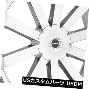 COAzC[ 24x10 Strada S50 Gabbia 6x135 / 6x5.5 30N[zC[Zbgi4j 24x10 Strada S50 Gabbia 6x135/6x5.5 30 Chrome Wheels Rims Set(4)