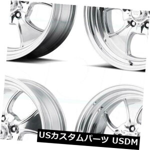 �C�O�A���z�C�[�� 17x7 American Racing VN450 Hopster 5x114.3 / 5x4.5 0�������ꂽ�z�C�[�������Z�b�g�i4�j 17x7 American Racing VN450 Hopster 5x114.3/5x4.5 0 Polished Wheels Rims Set(4) �y���s�A���i�z