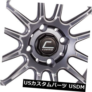 COAzC[ 18x11 Cosmis XT-206R 5x114.3 8K^HbvzC[Zbgi4j 18x11 Cosmis XT-206R 5x114.3 8 Gun Metal Machined Lip Wheels Rims Set(4)