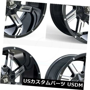 COAzC[ 22x12 Xtreme XM319 5x5.5 / 5x150 -44OXubNN[CT[gzC[Zbgi4j 22x12 Xtreme XM319 5x5.5/5x150 -44 Gloss Black Chrome Insert Wheels Set(4)