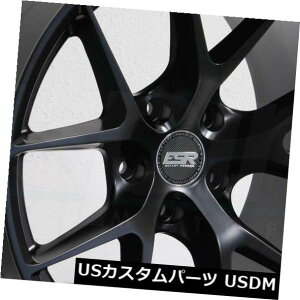 COAzC[ 19x8.5 / 19x9.5 ESR RF02 RF2 5x120 30/35}bgubNzC[̐VZbgi4j 19x8.5/19x9.5 ESR RF02 RF2 5x120 30/35 Matte Black Wheels New Set(4)