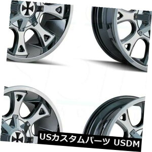 �C�O�A���z�C�[�� 20x9�J���I�t���[�h�A�i�[�L�[5x5.5 / 5x150 18 PVD�z�C�[�������Z�b�g�i4�j 20x9 Cali Off-Road Anarchy 5x5.5/5x150 18 PVD Wheels Rims Set(4) �y���s�A���i�z
