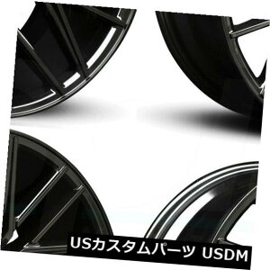 COAzC[ 22x9 / 22x10.5[htH[XRF13 5x130 45/45ubNzC[Zbgi4j 22x9/22x10.5 Road Force RF13 5x130 45/45 Black Wheels Rims Set(4)