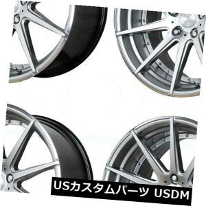 COAzC[ 22x9 / 22x10.5 Verde V20CVOjA5x120 20/25nCp[Vo[zC[Zbgi4j 22x9/22x10.5 Verde V20 Insignia 5x120 20/25 Hyper Silver Wheels Rims Set(4)