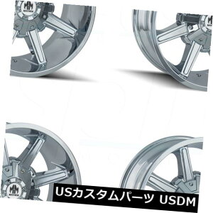 �C�O�A���z�C�[�� 20x10���C�w���A�[�Z�i��8x6.5 / 8x170 -19�N���[���z�C�[�������Z�b�g�i4�j 20x10 Mayhem Arsenal 8x6.5/8x170 -19 Chrome Wheels Rims Set(4)