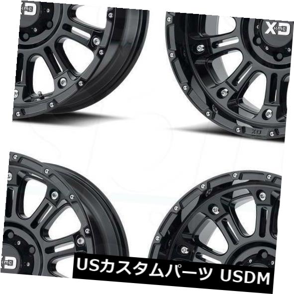 XD829ホス8x180 XD 20x10 海外輸入ホイール -24グロスブラックホイールリムセット（4） Set(4) Rims Wheels Black Gloss -24 8x180 Hoss XD829 XD 20x10 ホイール