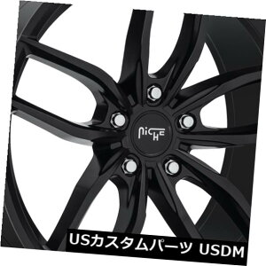�C�O�A���z�C�[�� 20x11 ET45�j�b�`M203 Vosso 5x120�}�b�g�u���b�N�����i4�Z�b�g�j 20x11 ET45 Niche M203 Vosso 5x120 Matte Black Rims (Set of 4) �y���s�A���i�z