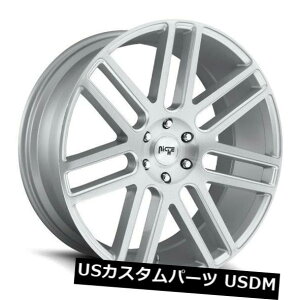 COAzC[ 24x10 ET30 Niche M099 Elan 6x139.7NуVo[zC[i4Zbgj 24x10 ET30 Niche M099 Elan 6x139.7 Brushed Silver Wheels (Set of 4)