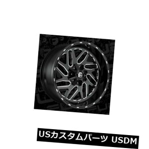 COAzC[ 22x10 ET-18 Fuel D581 Triton 8x165.1 Black Milled Wheelsi4Zbgj 22x10 ET-18 Fuel D581 Triton 8x165.1 Black Milled Wheels (Set of 4)