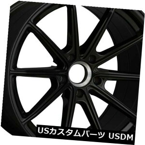海外輸入ホイール 18x8.5 +20 XXR 568 5x114.3ブラックホイール(4個セット) 18x8.5 +20 XXR 568 5x114.3 Black Wheels (Set of 4)