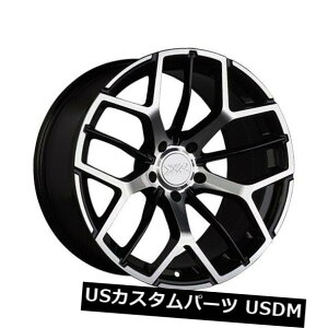 海外輸入ホイール 18x8.5 +35 XXR 566 5x114.3ブラック/機械加工ホイール(4個セット) 18x8.5 +35 XXR 566 5x114.3 Black / Machined Wheels (Set of 4)