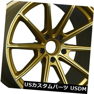 海外輸入ホイール 18x9.5 +38 XXR 568 5x120リキッドゴールドリム(4個セット) 18x9.5 +38 XXR 568 5x120 Liquid Gold Rims (Set of 4)