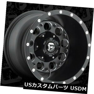 �C�O�A���z�C�[�� 15x10 ET-43 Fuel D525 Revolver 6x139.7�u���b�N�~���h�����i4�Z�b�g�j 15x10 ET-43 Fuel D525 Revolver 6x139.7 Black Milled Rims (Set of 4) �y���s�A���i�z