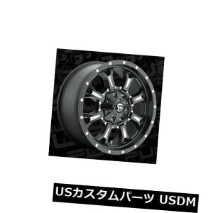 �C�O�A���z�C�[�� 20x9 ET20�R��D517�N�����N8x170�u���b�N�~���h�����i4�Z�b�g�j 20x9 ET20 Fuel D517 Krank 8x170 Black Milled Rims (Set of 4)
