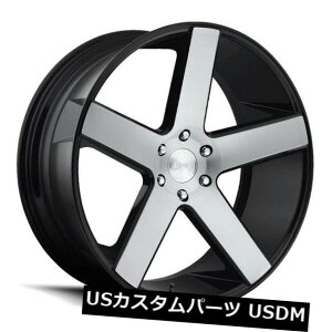 �C�O�A���z�C�[�� 22x9.5 ET31�_�uS217�o���[6x139.7�u���b�N�u���b�V�������i4�Z�b�g�j 22x9.5 ET31 Dub S217 Baller 6x139.7 Black Brushed Rims (Set of 4) �y���s�A���i�z