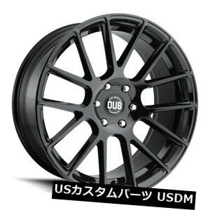 �C�O�A���z�C�[�� 24x9.5 ET30�_�uS205���b�N�X6x139.7�u���b�N�z�C�[���i4�Z�b�g�j 24x9.5 ET30 Dub S205 Luxe 6x139.7 Black Wheels (Set of 4) �y���s�A���i�z