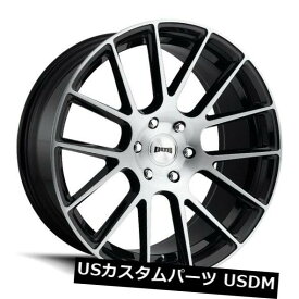 海外輸入ホイール 24x9.5 ET30ダブS206ラックス6x139.7ブラックブラッシュホイール（4個セット） 24x9.5 ET30 Dub S206 Luxe 6x139.7 Black Brushed Wheels (Set of 4)