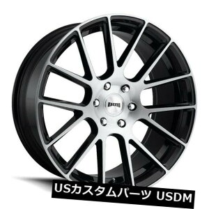 �C�O�A���z�C�[�� 24x9.5 ET30�_�uS206���b�N�X6x139.7�u���b�N�u���b�V���z�C�[���i4�Z�b�g�j 24x9.5 ET30 Dub S206 Luxe 6x139.7 Black Brushed Wheels (Set of 4) �y���s�A���i�z