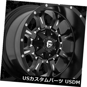 �C�O�A���z�C�[�� 20x12 ET-44 Fuel D517 Krank 8x165.1 Black Milled Wheels�i4�Z�b�g�j 20x12 ET-44 Fuel D517 Krank 8x165.1 Black Milled Wheels (Set of 4)