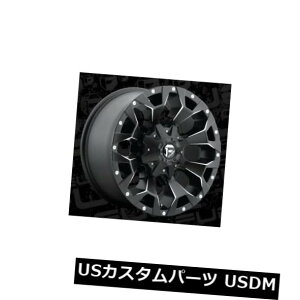 �C�O�A���z�C�[�� 18x9 ET1 Fuel D546 Assault 5x139.7 / 5x150 Black Milled Wheels�i4�Z�b�g�j 18x9 ET1 Fuel D546 Assault 5x139.7/5x150 Black Milled Wheels (Set of 4) �y���s�A���i�z