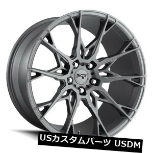 COAzC[ 22x10 ET40jb`M182X^bJ[gSuv 5x120YzC[i4Zbgj 22x10 ET40 Niche M182 Staccato Suv 5x120 Anthracite Wheels (Set of 4)