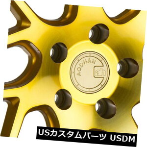 COAzC[ 18x8 F / 18x9 R Aodhan Rims LS008 5x114.3 + 35F / 30RS[hi4Zbgj 18x8 F / 18x9 R Aodhan Rims LS008 5x114.3 +35F/30R Gold (Set of 4)