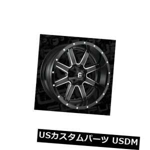 �C�O�A���z�C�[�� 22x10 ET10 Fuel D610 Maverick 8x170�u���b�N�~���h�����i4�Z�b�g�j 22x10 ET10 Fuel D610 Maverick 8x170 Black Milled Rims (Set of 4) �y���s�A���i�z