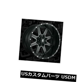 海外輸入ホイール 22x12 ET-44 Fuel D538 Maverick 8x165.1 Black Milled Wheels（4個セット） 22x12 ET-44 Fuel D538 Maverick 8x165.1 Black Milled Wheels (Set of 4)