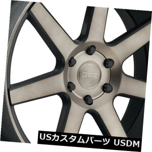 �C�O�A���z�C�[�� 22x9.5 ET30�_�uS127�t���[�`���[6x139.7�u���b�N�}�V�j���O�����i4�Z�b�g�j 22x9.5 ET30 Dub S127 Future 6x139.7 Black Machined Rims (Set of 4) �y���s�A���i�z