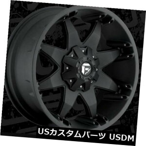 �C�O�A���z�C�[�� 20x12 ET-44 Fuel D509 Octane 5x139.7 / 5x150 Matte Black Wheels�i4�Z�b�g�j 20x12 ET-44 Fuel D509 Octane 5x139.7/5x150 Matte Black Wheels (Set of 4) �y���s�A���i�z