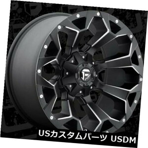 �C�O�A���z�C�[�� 20x10 ET-18 Fuel D546 Assault 5x139.7 / 5x150 Black Milled Rims�i4�Z�b�g�j 20x10 ET-18 Fuel D546 Assault 5x139.7/5x150 Black Milled Rims (Set of 4) �y���s�A���i�z