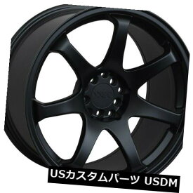 海外輸入ホイール 16X8 +21 XXR 551 4x100 / 114.3フラットブラックホイール（4個セット） 16X8 +21 XXR 551 4x100/114.3 Flat Black Wheels (Set of 4)