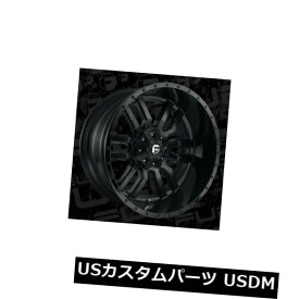 海外輸入ホイール 24x12 ET-44 Fuel D596 Sledge 8x170 Matte Black w / Black Lip Rims（4個セット） 24x12 ET-44 Fuel D596 Sledge 8x170 Matte Black w/ Black Lip Rims (Set of 4)