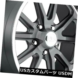 海外輸入ホイール 22x9 ET1 US Mag U111ランブラー5x127マット無煙炭リム（4個セット） 22x9 ET1 US Mag U111 Rambler 5x127 Matte Anthracite Rims (Set of 4)