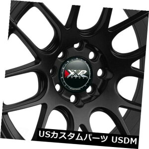 �C�O�A���z�C�[�� 15X8.25 +0 XXR 530 4x100 / 114.3�t���b�g�u���b�N�z�C�[���i4�Z�b�g�j 15X8.25 +0 XXR 530 4x100/114.3 Flat Black Wheels (Set of 4) �y���s�A���i�z