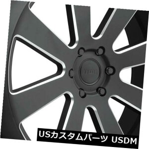 �C�O�A���z�C�[�� 22x9.5 ET30�_�uS187 8�{�[��6x135�u���b�N�~���h�z�C�[���i4�Z�b�g�j 22x9.5 ET30 Dub S187 8-Ball 6x135 Black Milled Wheels (Set of 4) �y���s�A���i�z
