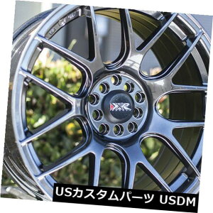 �C�O�A���z�C�[�� 18X8.75F / 18X9�B 75R +20/20 XXR 530 5x100 / 5x114.3�N�����u���b�N�z�C�[���i4�Z�b�g�j 18X8.75F/18X9.75R +20/20 XXR 530 5x100/5x114.3 Chromium Black Wheels (Set of 4) �y���s�A���i�z
